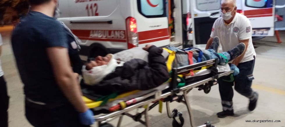 İnegölde motosiklet kazası ; 1 ağır yaralı