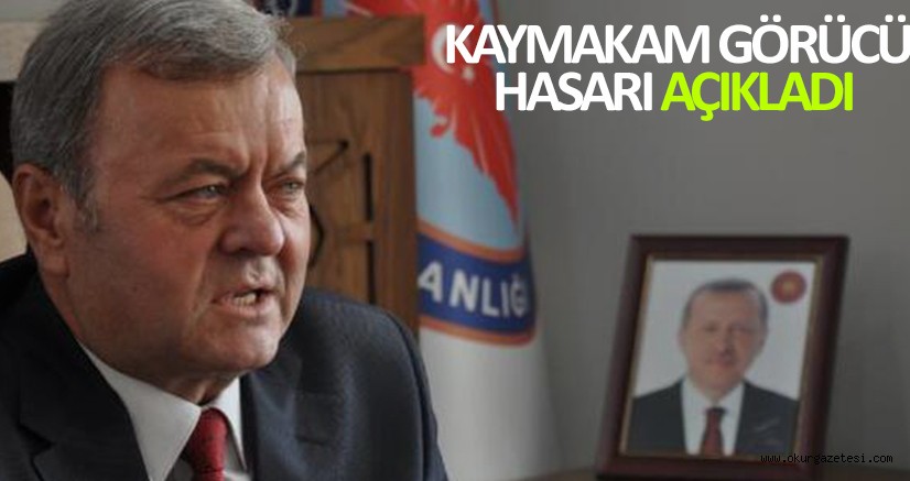 KAYMAKAM GÖRÜCÜ HASARI AÇIKLADI
