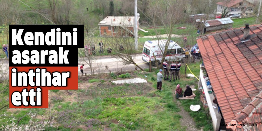 Kendini asarak intihar etti