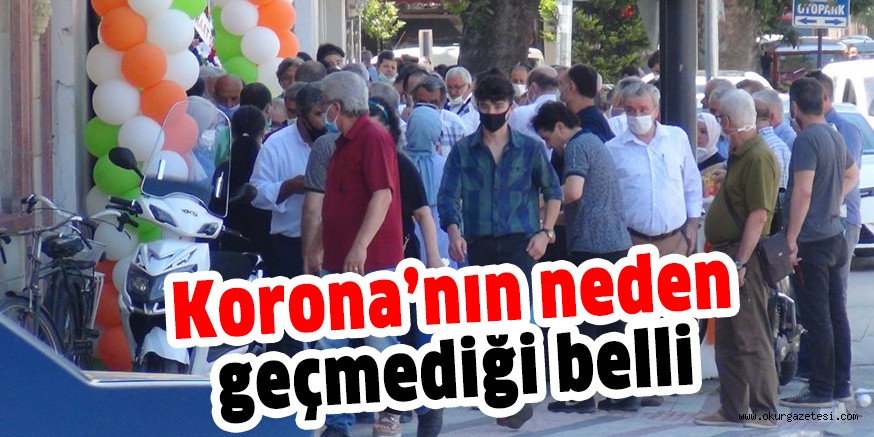 Korona’nın neden geçmediği belli