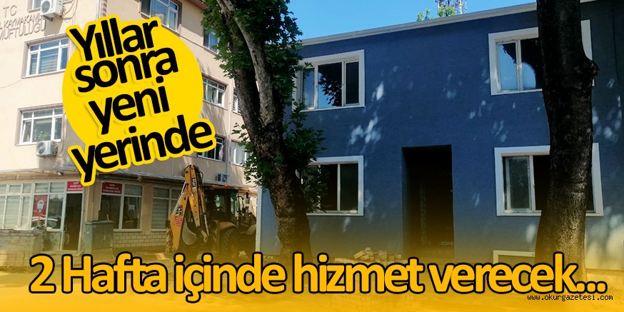 MERKEZ KARAKOL 2 HAFTA SONRA  HİZMET VERMEYE BAŞLAYACAK