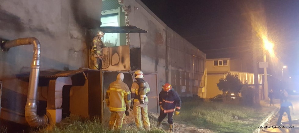 Mobilya fabrikasında çıkan yangın korkuttu
