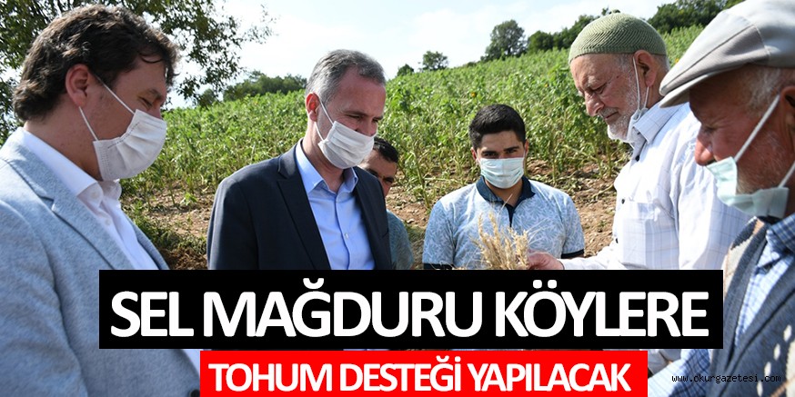 Sel Mağduru Köylere Tohum Desteği Yapılacak