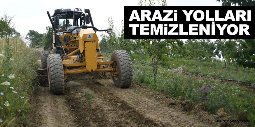 ARAZİ YOLLARI TEMİZLENİYOR