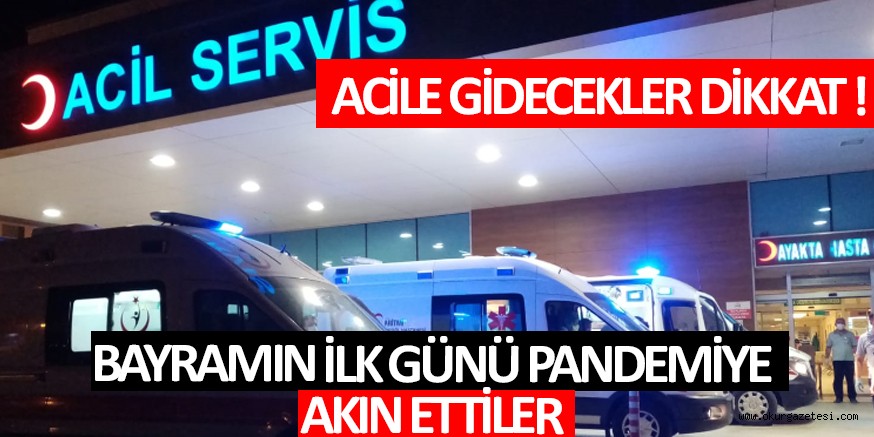 Bayramın ilk günü pandemiye akın ettiler