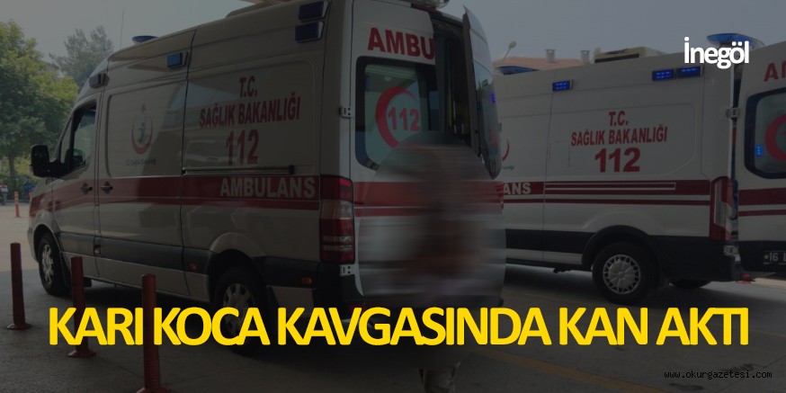 Karı koca kavgası kanlı bitti