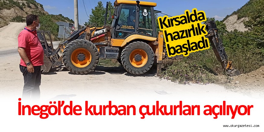 KIRSAL MAHALLELERDE KURBAN ÇUKURLARI AÇILIYOR