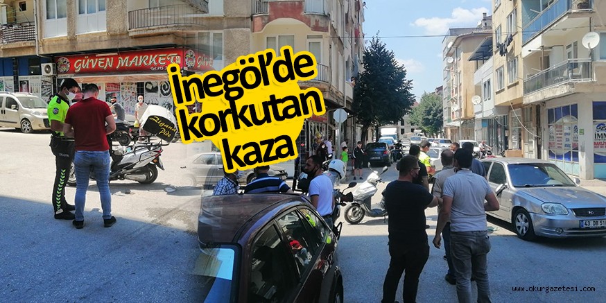 Motosiklet sürücüsü ölümden döndü, güvenlik kameraları saniye saniye kaydetti