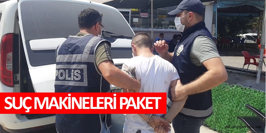 SUÇ MAKİNELERİ YAKALANDI