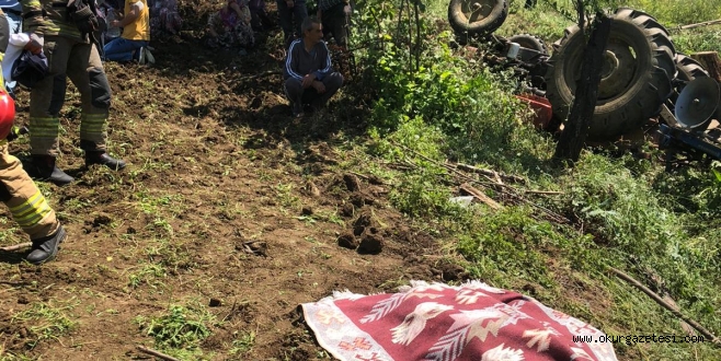 Traktörün altında kalan muhtar hayatını kaybetti