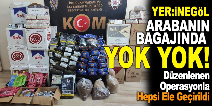 ARABANIN BAGAJINDA YOK YOK