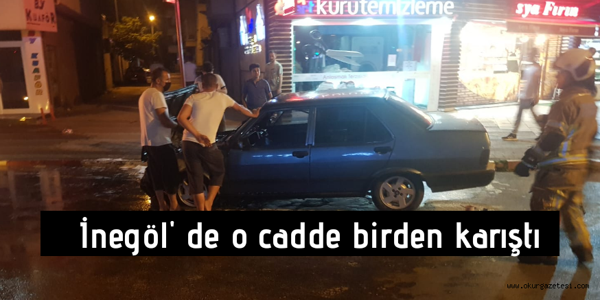 Araç alevlere teslim oldu