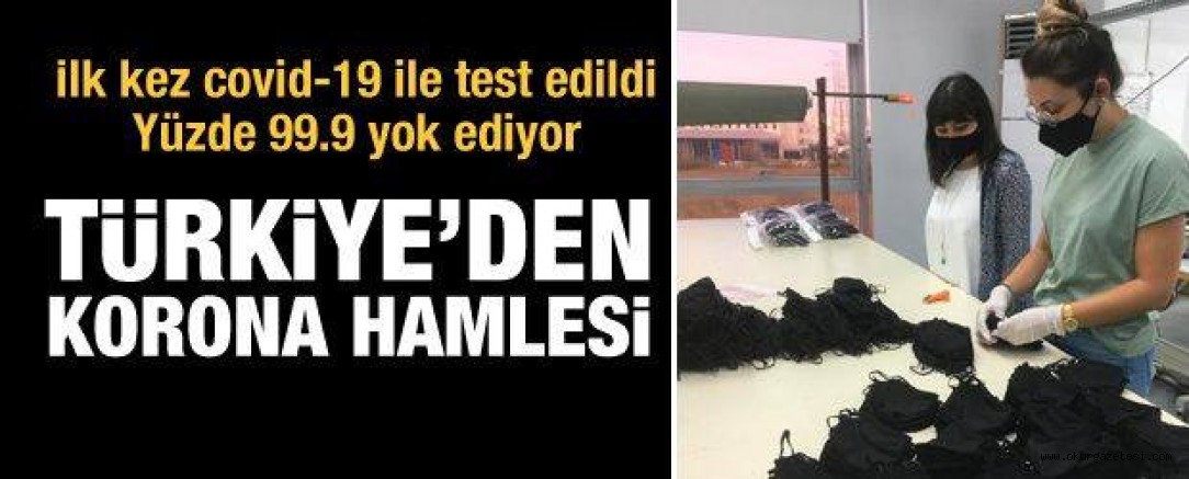 Bursa’da koronavirüsü yok eden kumaş üretildi