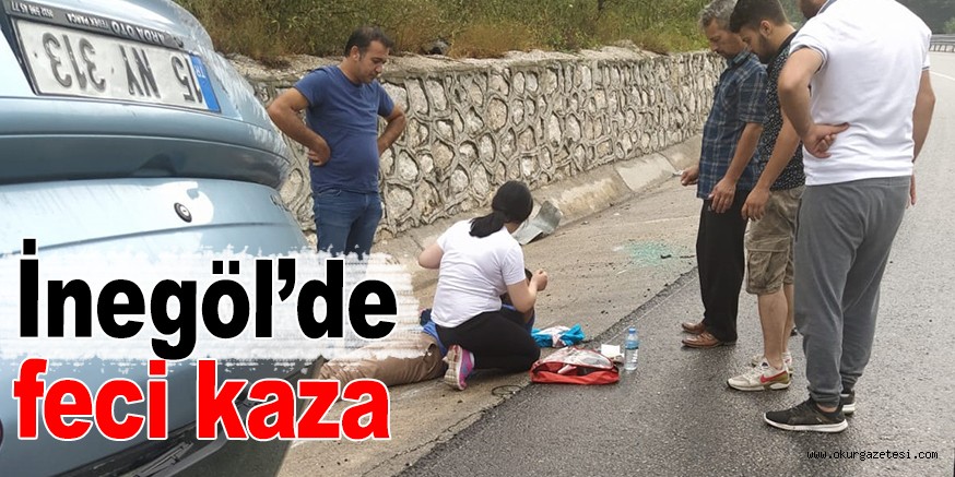İnegöl’de feci kaza