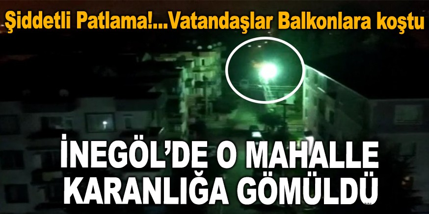 Vatandaşlar şiddetli patlamayla balkonlara koştu!