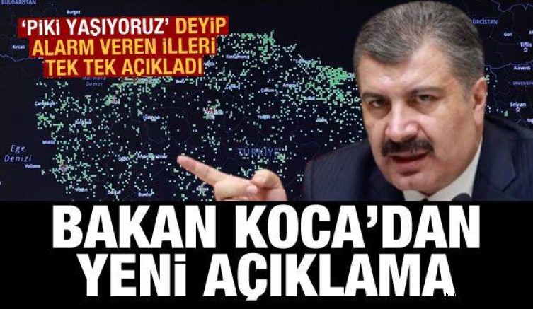 Bakan Koca resmen duyurdu! ‘İkinci piki yaşıyoruz’ deyip vakaların patladığı 10 ili açıkladı