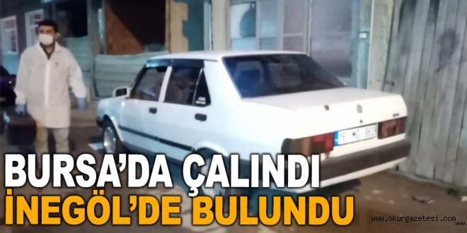 Çalıntı otomobil İnegöl’de yakalandı
