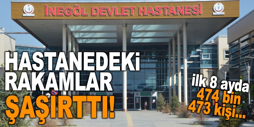 İnegöl’de ilk 8 ayda 474 bin 473 kişi sağlık hizmeti aldı