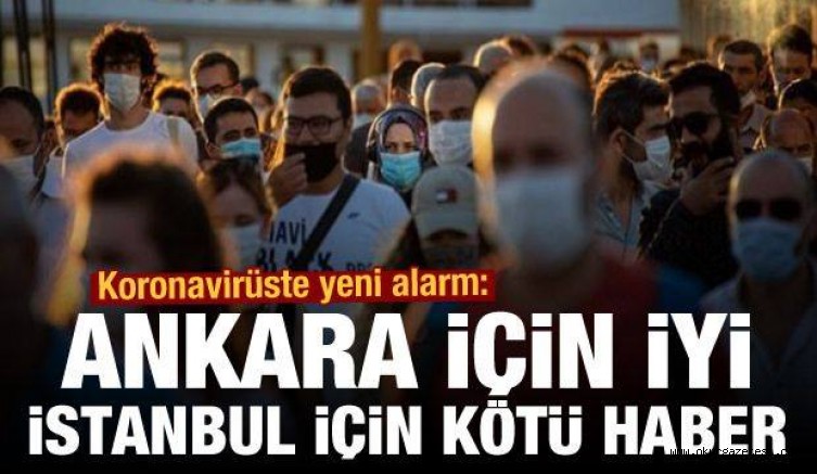 Koronavirüste yeni alarm: Ankara için iyi, İstanbul için kötü haber