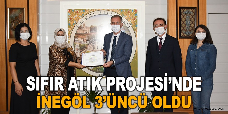 SIFIR ATIK PROJESİ’NDE  İNEGÖL 3’ÜNCÜ OLDU