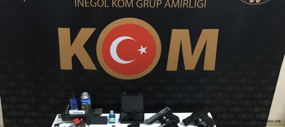 İnegöl’de operasyon  Mühimmat ele geçirildi