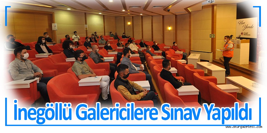 İnegöllü Galericilere Yeterlilik Belgesi Sınavı