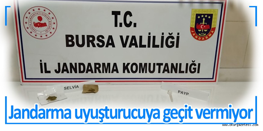 Jandarma uyuşturucuya geçit vermiyor
