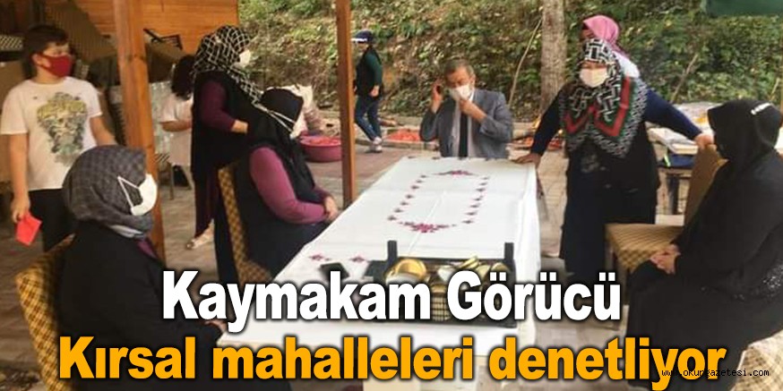 Kaymakam Görücü kırsal mahalleleri denetliyor