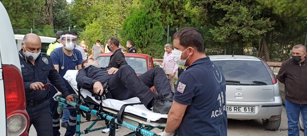 Polis memuru yaralandı