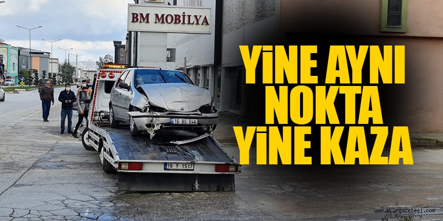 Bir kişinin yaralandığı kaza kamerada