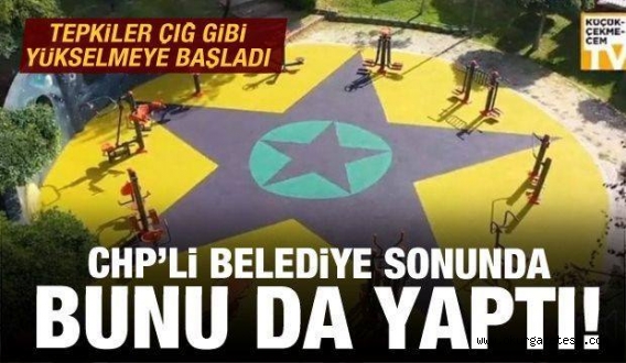 CHP’li belediye çocuk parkına ‘YPG/PKK’ paçavrasını resmetti