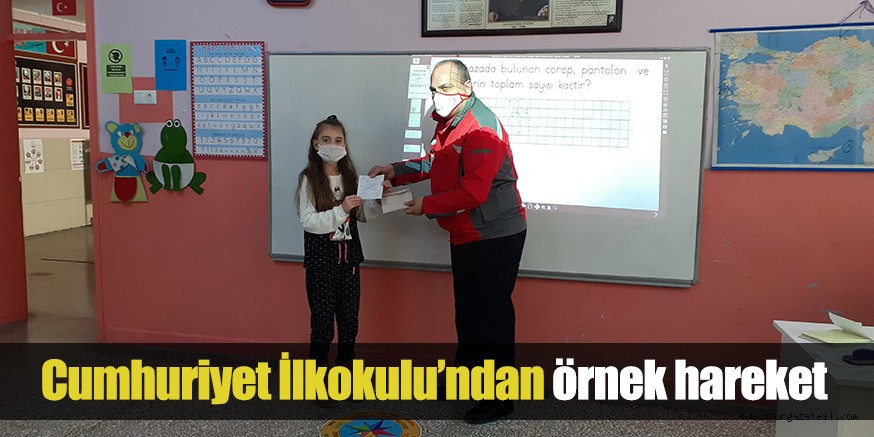 Cumhuriyet İlkokulu’ndan örnek hareket