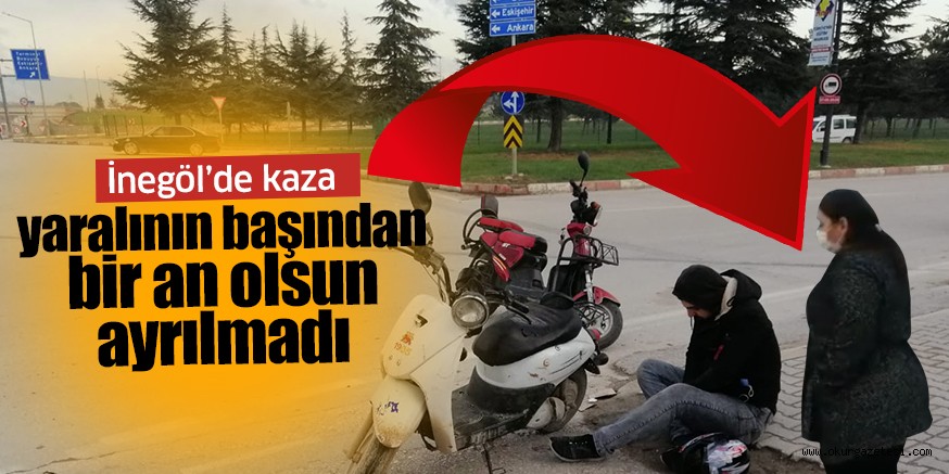 Elektrikli bisiklet sürücüsü kazada yaralandı