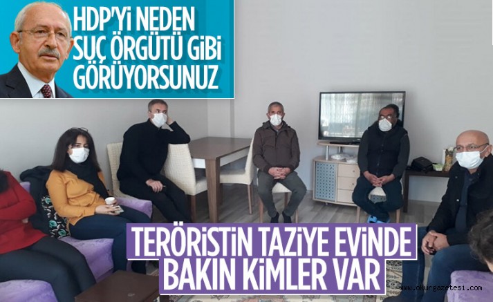 HDP’den öldürülen terörist İsmail Sürgeç’in ailesine taziye ziyareti