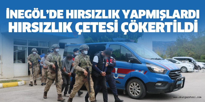 HIRSIZLIK ÇETESİ ÇÖKERTİLDİ