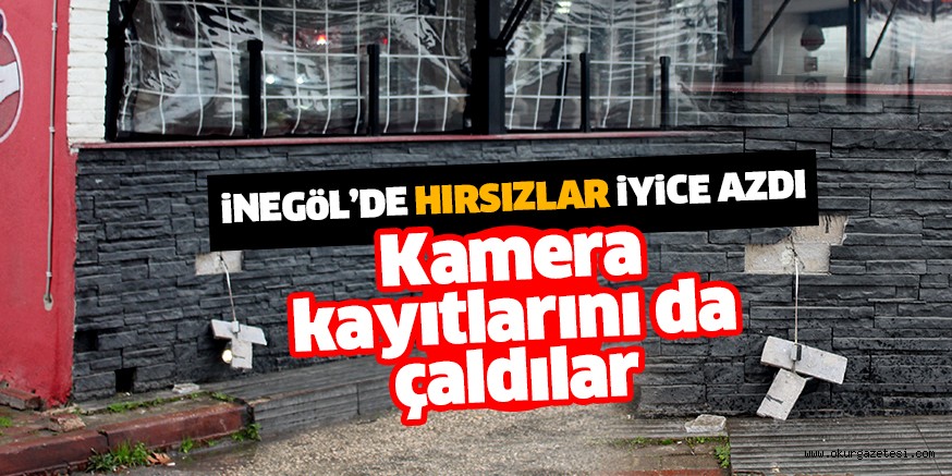 Kafeye giren hırsızlar güvenlik kayıtlarını da çaldı