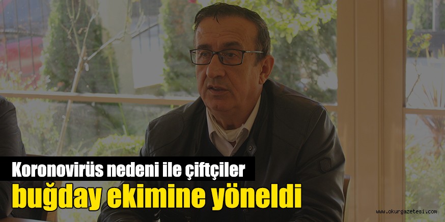 Koronovirüs nedeni ile çiftçiler buğday ekimine yöneldi