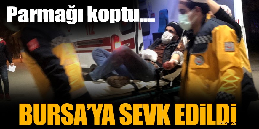 Elini bıçkı makinesine kaptıran işçi ağır yaralandı