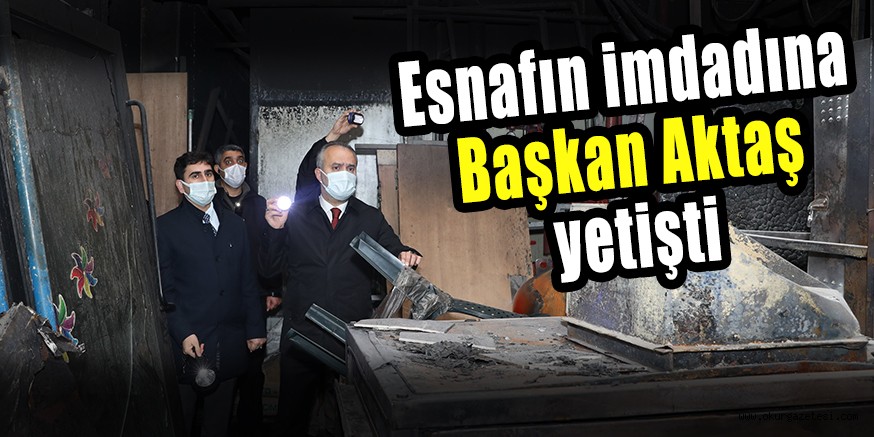 Esnafın imdadına Başkan Aktaş yetişti