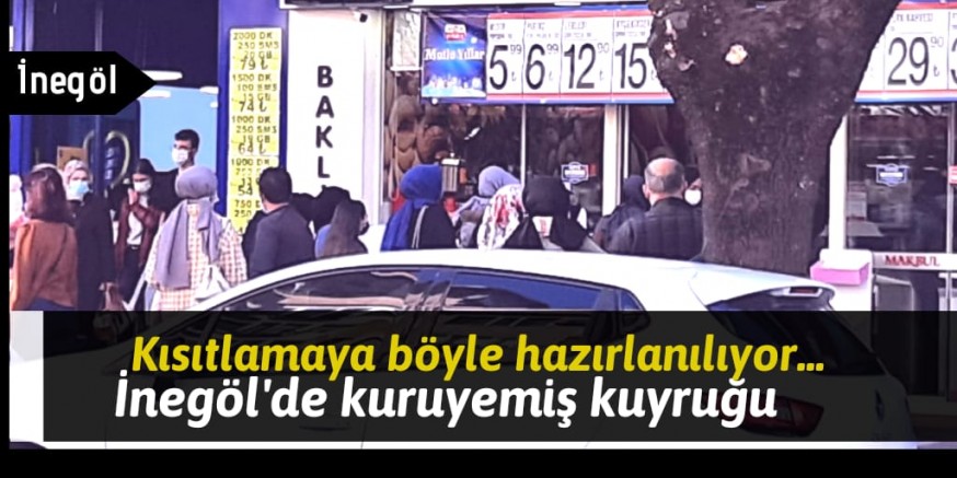 İnegöl’de kuruyemiş sırası