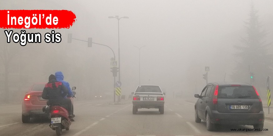 İnegöl’de yoğun sis
