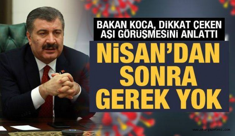 Türk bilim insanlarının ürettiği aşıyı niye almıyoruz? Bakan Koca ilk kez anlattı