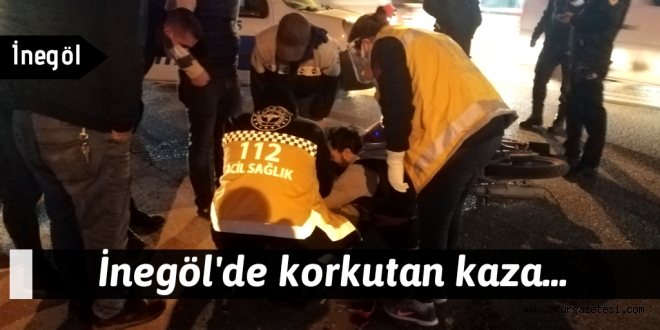U Dönüşü yaparken motosiklet ile çarpıştı