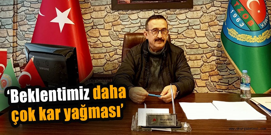‘Beklentimiz daha çok kar yağması’