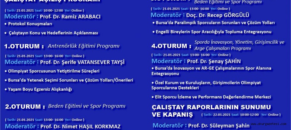 Bursa’da spor ve egzersiz çalıştayı