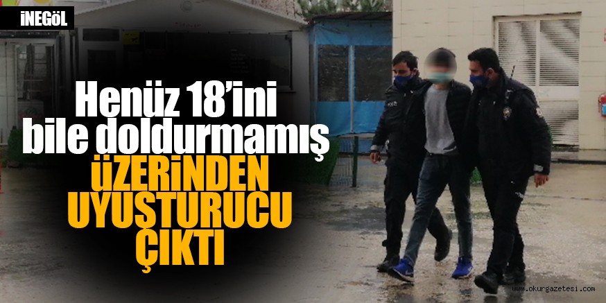 Cuma vakti üzerinde uyuşturucu ile yakalandı