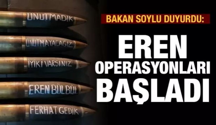 İçişleri Bakanı Soylu: Eren Operasyonları’na Tendürek’ten başladık