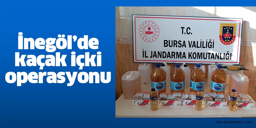 İnegöl’de kaçak içki operasyonu