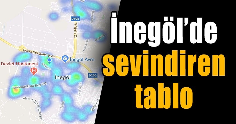 İnegöl’de sevindiren tablo