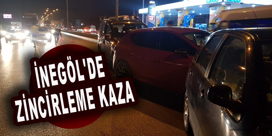 İNEGÖL’DE ZİNCİRLEME KAZA